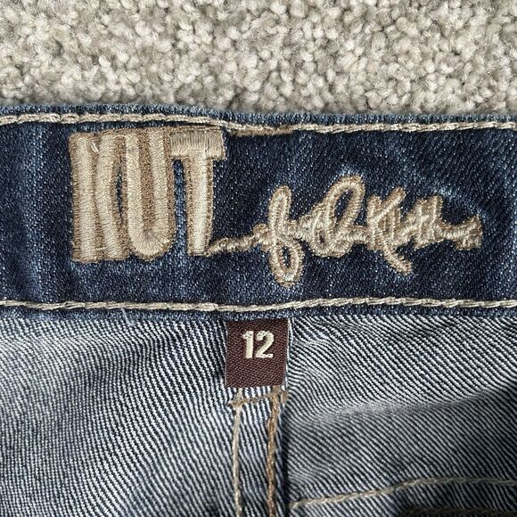 Kut From The Kloth Bootcut Jeans Womens Flap Pockets Denim Stretch Size 12 - Picture 6 of 11